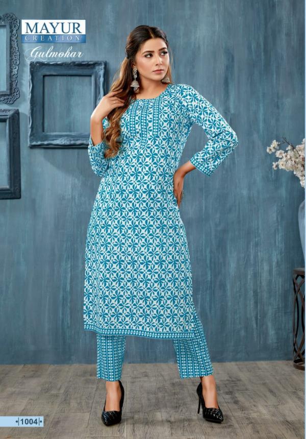 Mayur Gulmohar Vol-1 Cotton Exclusive Designer Kurti With Pant Collection